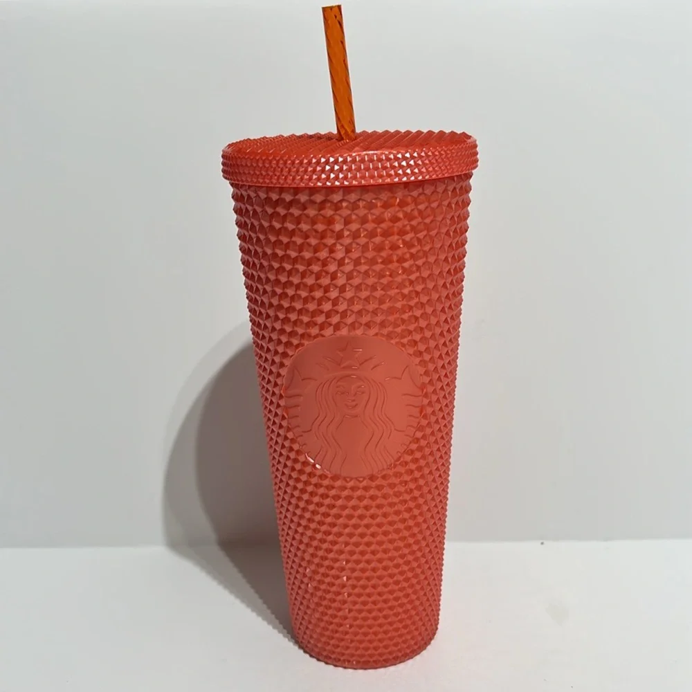 Starbucks 2021 Orange Studded Venti 24 oz. Cold Cup Tumbler